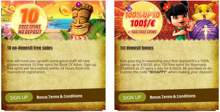 bob casino bonus