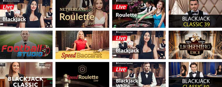 live casino spellen